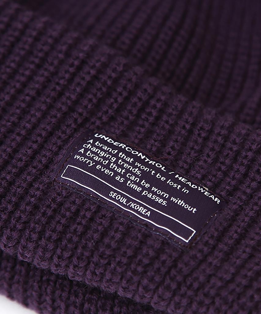 Eondeokeonteulol Winter Short Beanie Beanie / Monk Fit / Purple