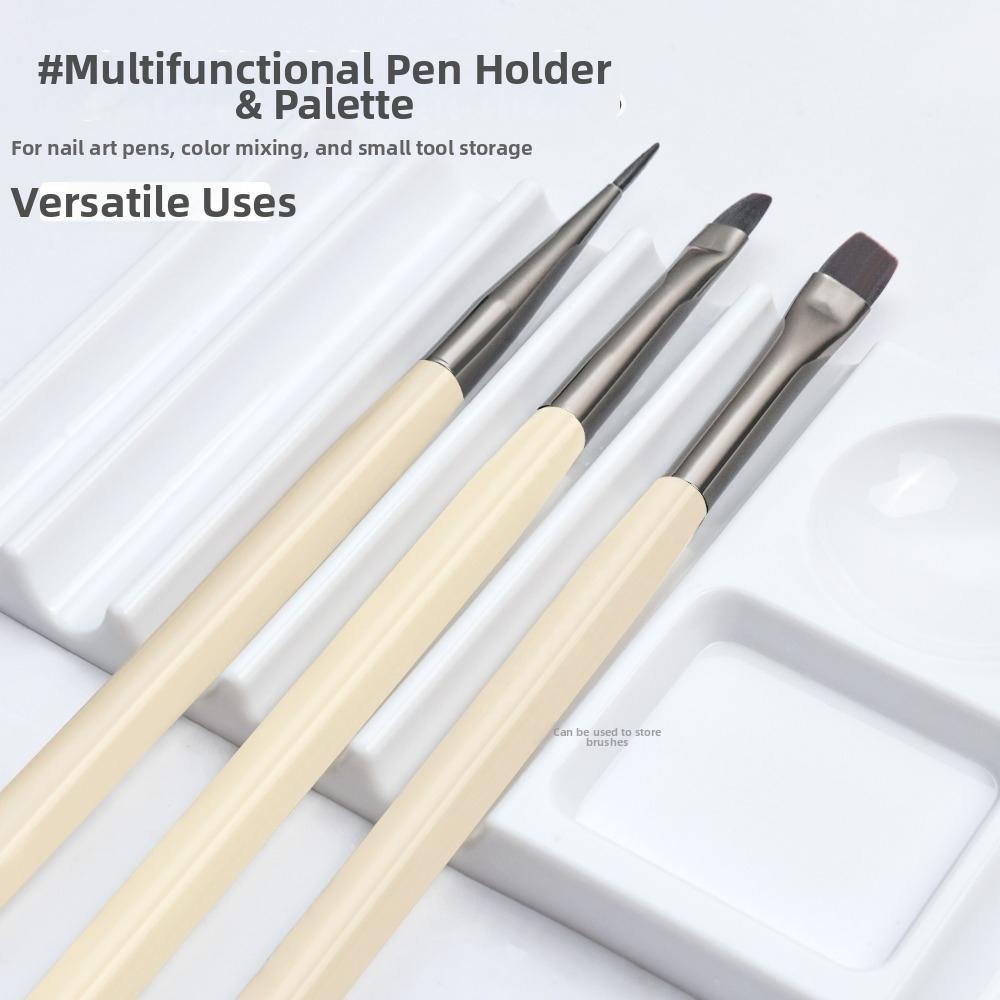 Multi-purpose Plastic Pen Stand 10-Compartment Nail Brush Holder  UV Gel Brush Display