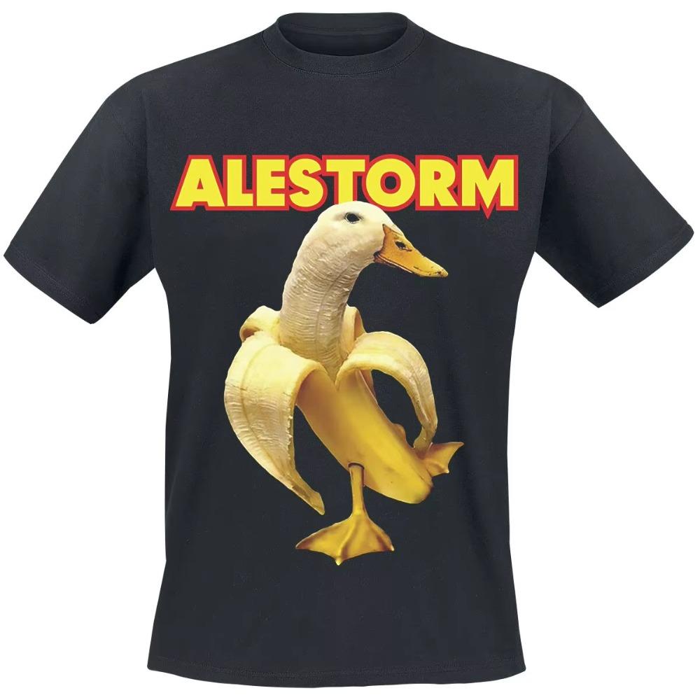 

Alestorm Fashion Trend Harajuku Cotton Top Shirt Summer New Breathable Large Size T-Shirt Street Men s and Women s Top T-Shir... S разноцветный