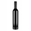 10x Glass Bottles CRYSTAL 500ml BLACK ELEGANT for Alcohol Gift