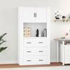 Exclusive House - Tall White Engineered Wood Buffet