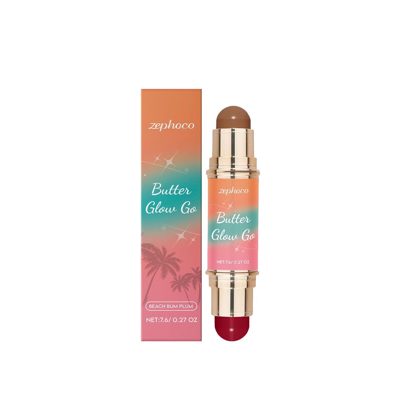 Zephoco Dual-Ended Sculpting Stick (Light Brown & Pink)