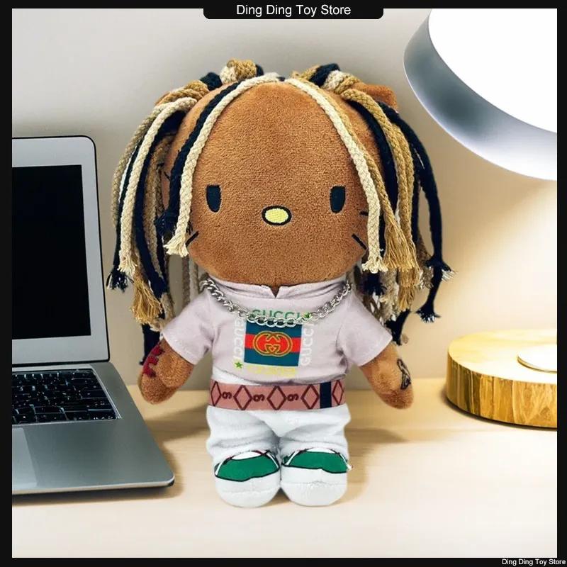 Hello Kitty as King Von Plush Doll Plushies Stuffed Toys Cute Kids Boys Girls Birthday Christmas Gifts