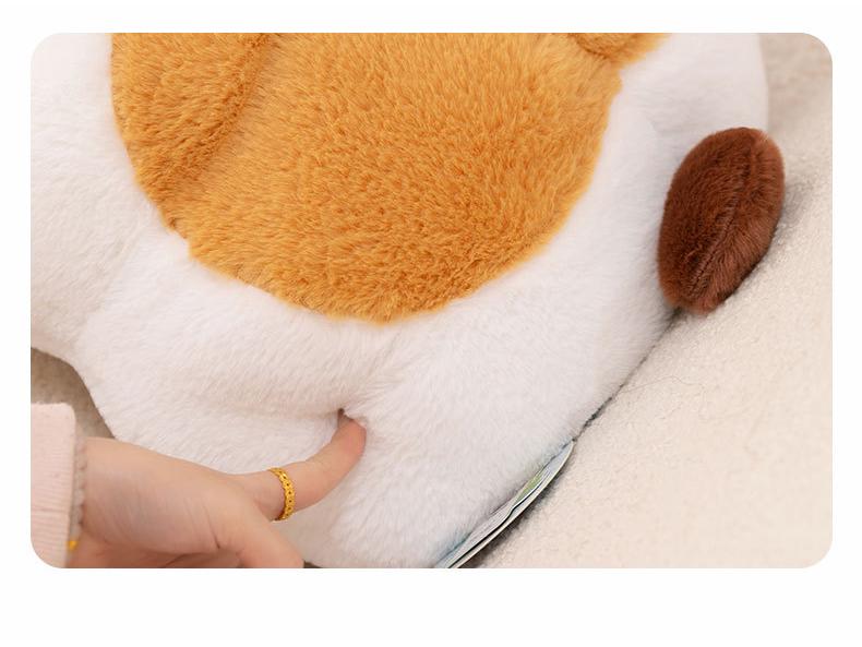 Pipi Pouting Cute Big Eyes Calico Cat Plush Pillow - Realistic Siamese Cat Ornament Cushion Birthday Gift.