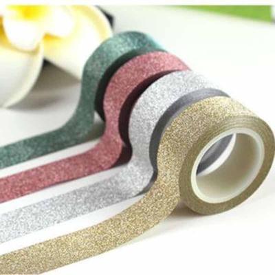 3m Glitter Washi Sticky Paper Masking Adhesive Tape Label Diy