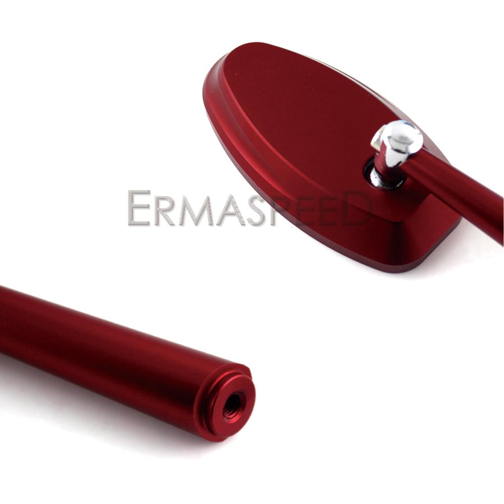 CNC hliníková zrcátka na motocykly zadní boční zrcátko s modrým objektivem univerzální zpětná zrcátka pro skútry