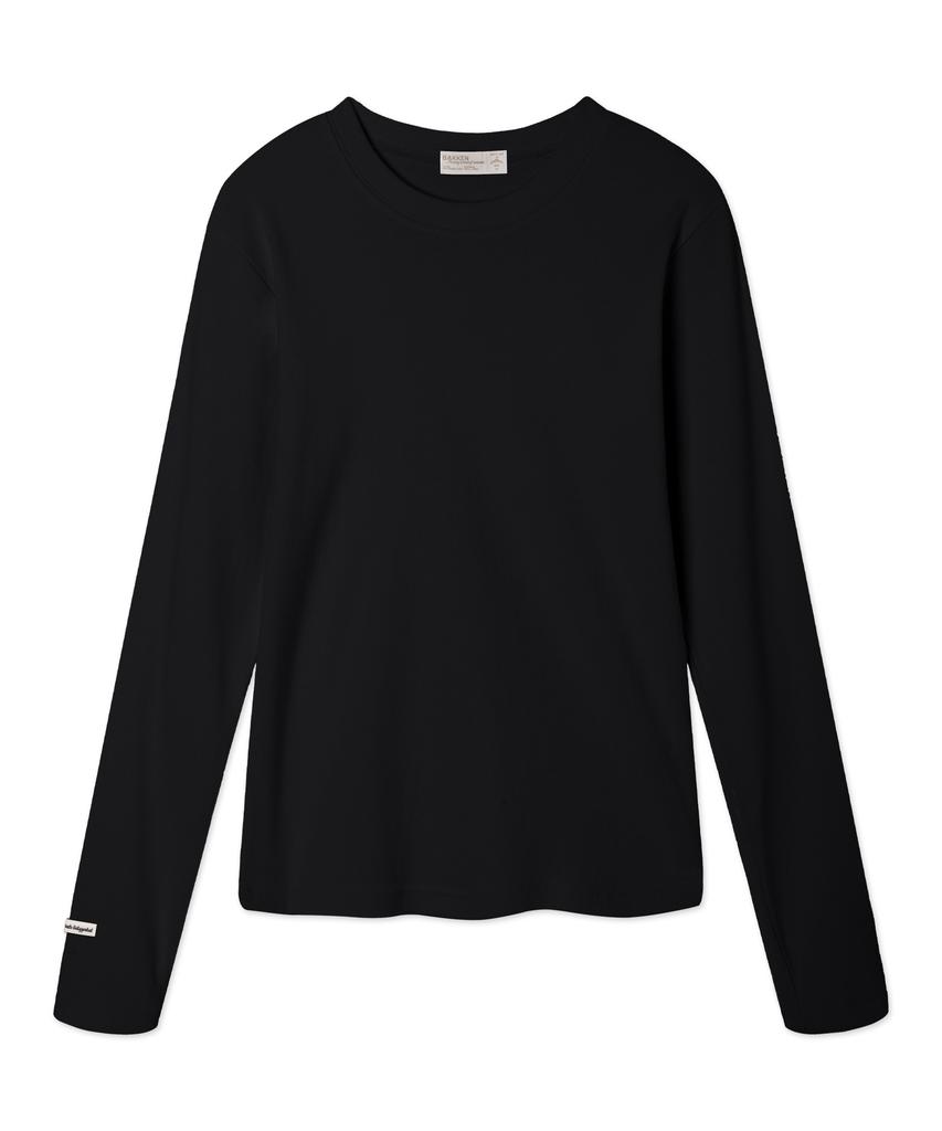 BAKKEN [Women] Ribbed Slim Fit Long Sleeve T-Shirt Bk4340 (3 Colors)