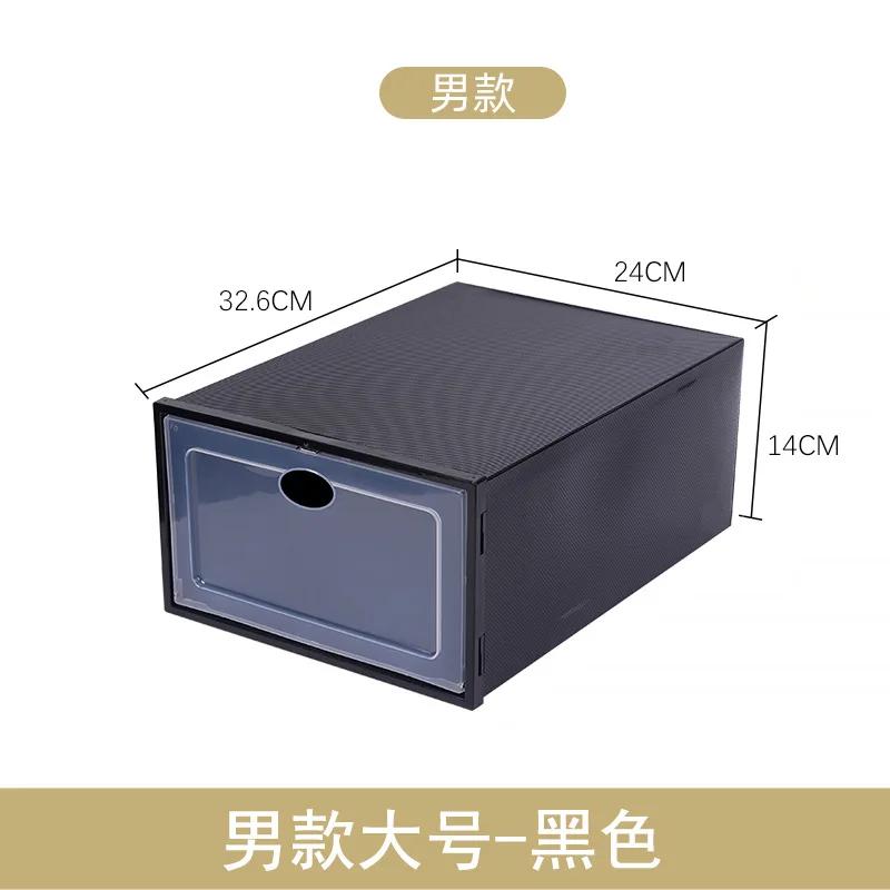 Foldable Clear Shoes Storage Box Plastic Stackable Shoe Organizer Waterproof Dust Proof Shoes Stand Storage Organizer Shoe Rack