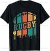 Vintage Rugby Player Sports Retro Men Boys Soccer T-Shirt Cute Print Cartoon TShirt Men Women Fashion Tee Creativity Short-sleev
