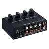 1 Eingang 4 Ausgänge Stereo-Audiosignal-Splitter 20Hz-20kHz Verlustfreie Ausgabe 3,5mm Umschalter Box