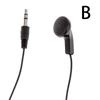 3.5mm Headphone Jack Single Side Earphone Ear Buds for One Ear Stereo to Mono In-Ear Single Earbud Style Headset Reinforced Cord