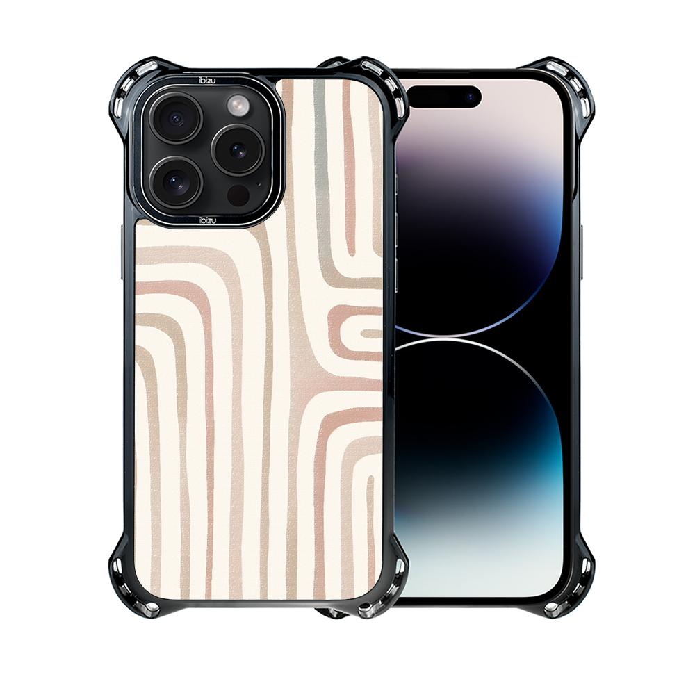 Etui Do Iphone 14 Pro Max Ibizu Dropguard Ultra Z Magsafe, Boho, Piaskowy Labirynt