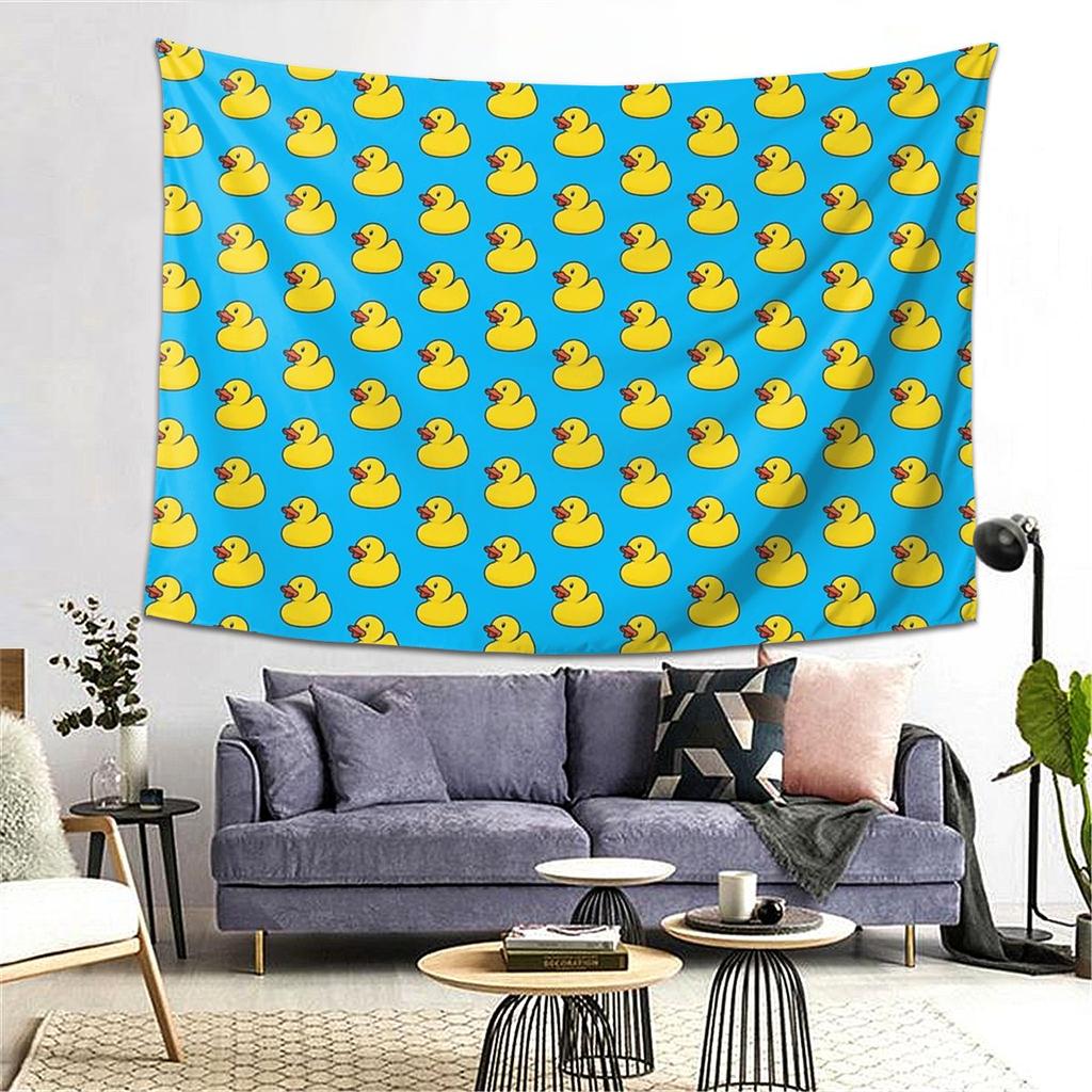 Rubber Duck Tapestry Decor Art Aesthetic Tapestries for Living Room Bedroom Home Wall Cloth Wall Hanging