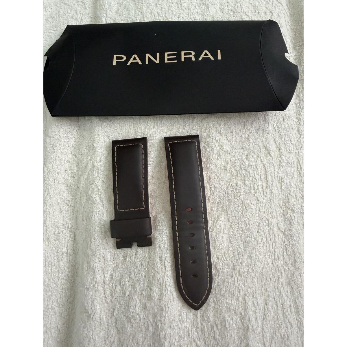 Used Genresau PANERAI Rubber belt for Panerai Dark brown (chocolate color) Strap