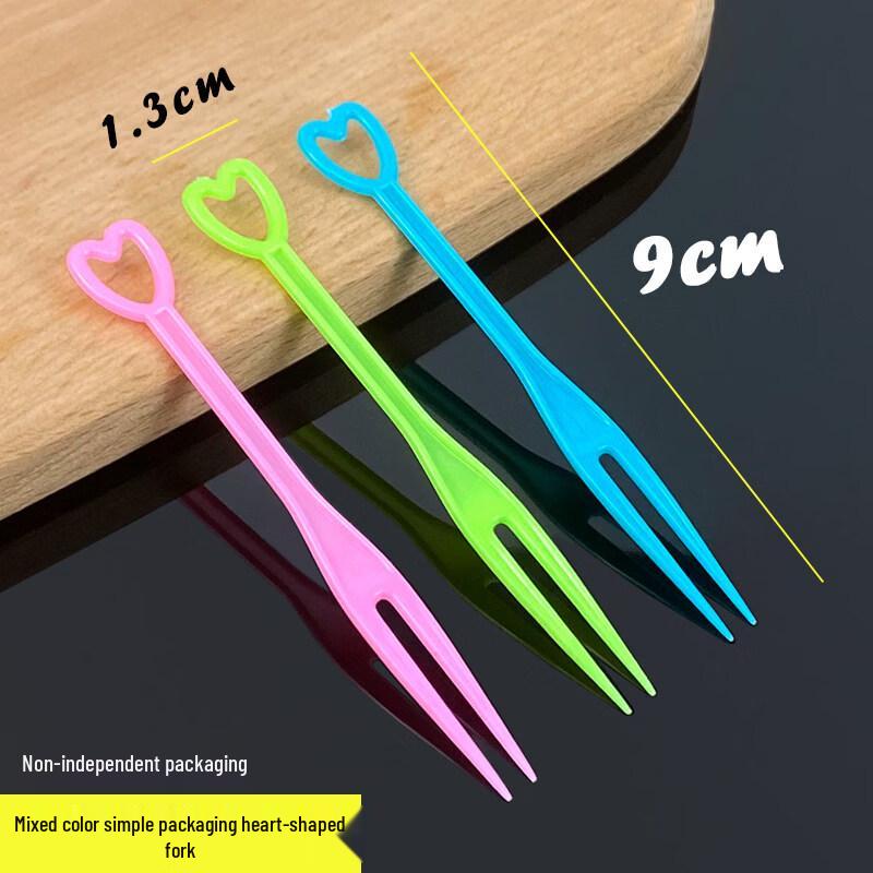 ZISIZ Disposable Plastic Fruit Forks