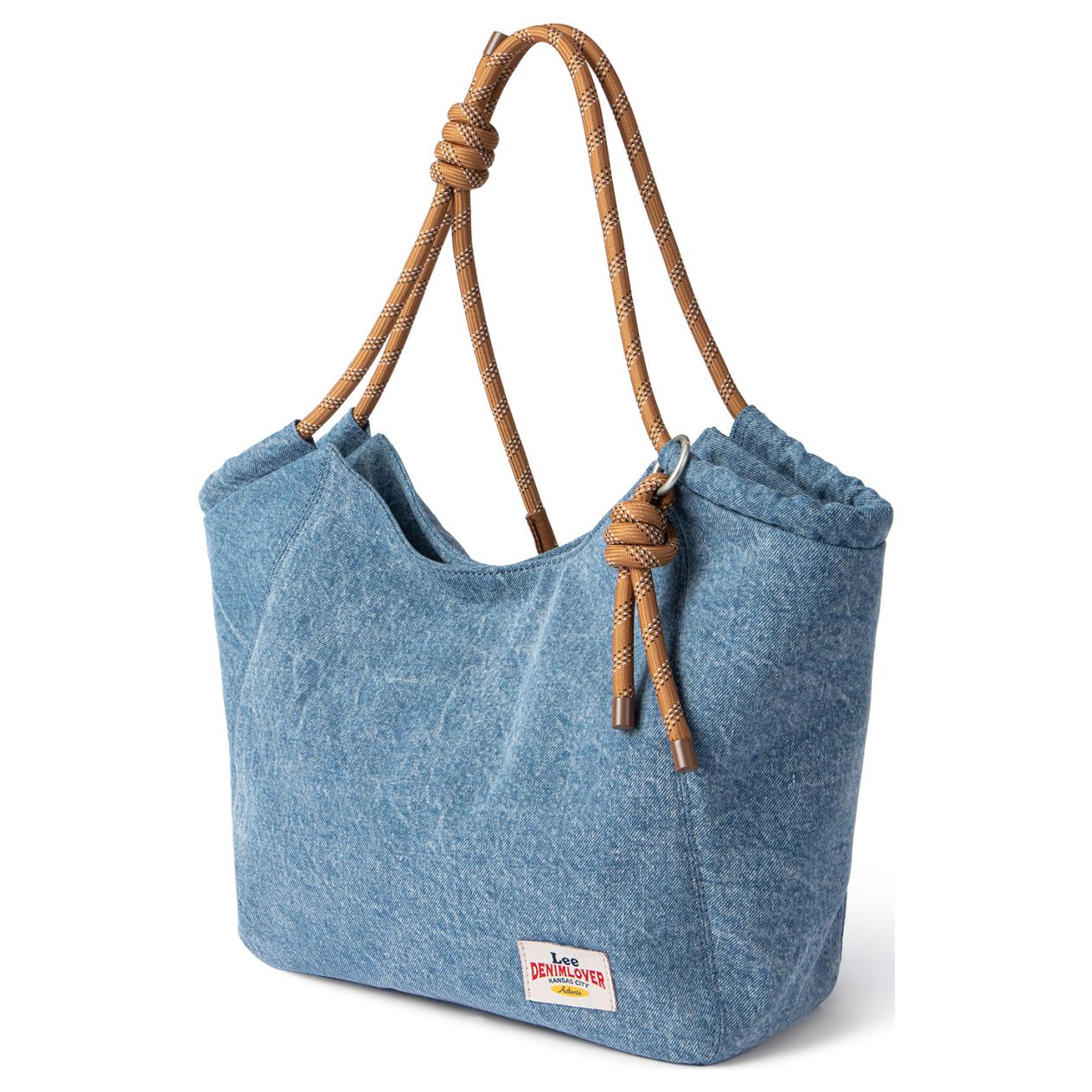 

New Lee Denim Shoulder Bag Regular Women s Black LE240127M-801 50.0*14.0*34.0CM