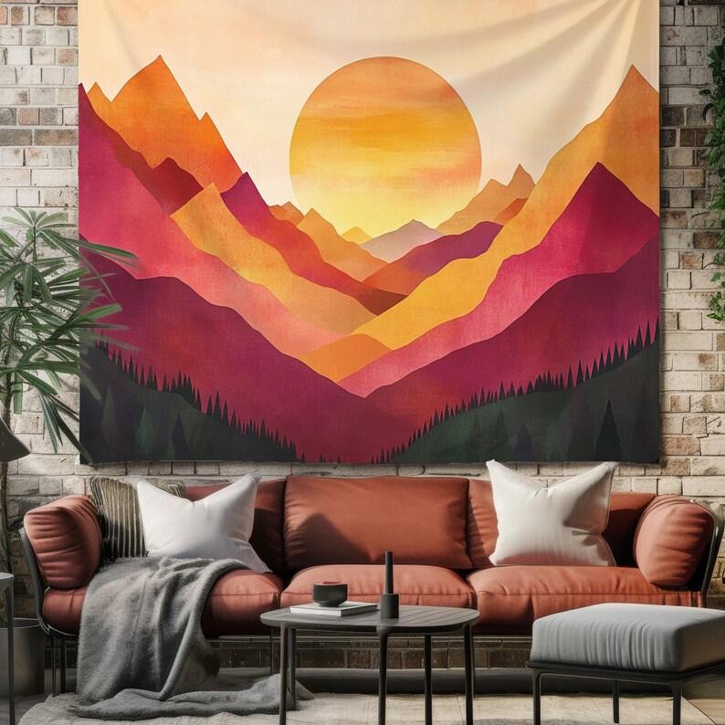 Mountain View tapestry 75x100 чёрный