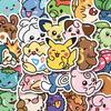 50PCS Kawaii Anime Pokemon Stickers Pikachu Decals DIY for Laptop Luggage Skateboard Phone Cartoon Kid Toy Gift Stickers