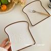 OK Maji Korean-Style Toast-Shaped Ceramic Dessert Plate