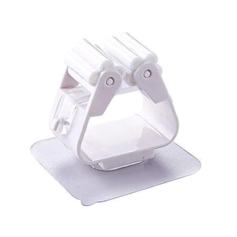 Väggmonterad Moppklämma Borste Sopborste Hållare Ställ Sömlös Krok Badrum