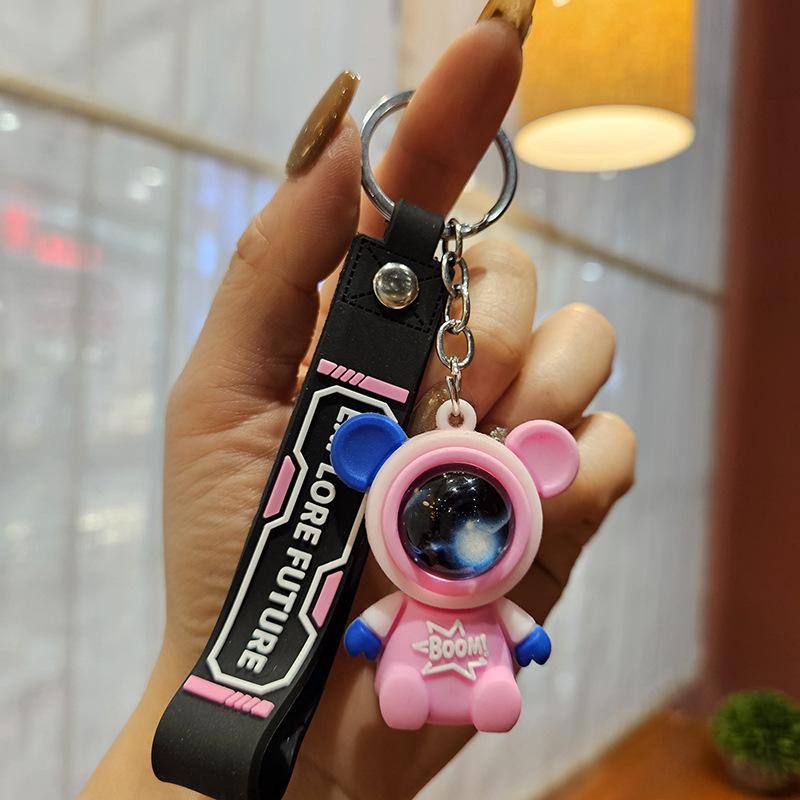 Reise zum Sternenhimmel Hase Astronaut Schlüsselanhänger Kreativer Auto-Schlüsselanhänger Anhänger Paar Geschenk Puppe Taschenanhänger