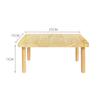 Plateforme Rectangulaire en Bois avec Piliers Support en Bois Aire de Jeux pour Oiseau de Compagnie