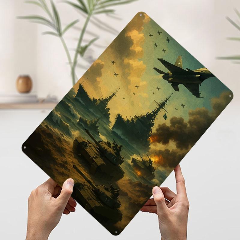 

Military Naval Air Power Display Printed Poster Customized Wall Art Retro Vintage Metal Tin Signs for Garage Decoration Room 7.9x11.8In(20x30cm)