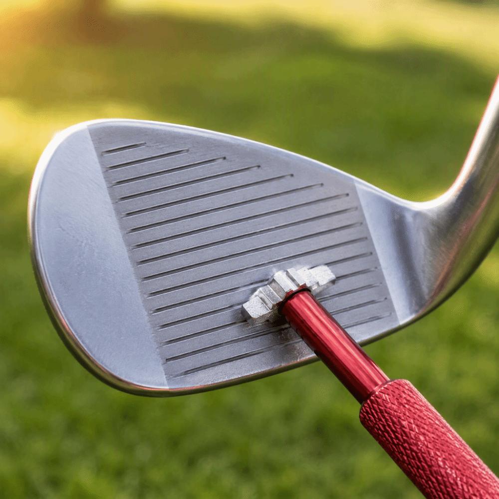 4pcs Compact Handheld Design Golf Club Groove Sharpener Golf Course Maintenance