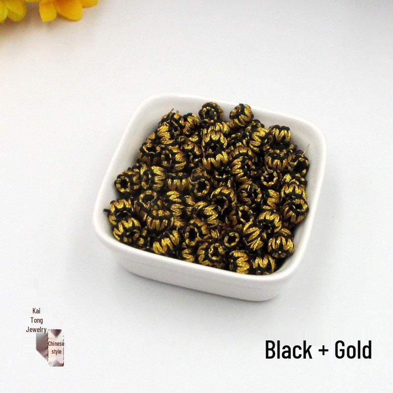 Yingluo Pineapple Knot Button Hand-Woven DIY Accessories Kit for Bracelets and Necklaces