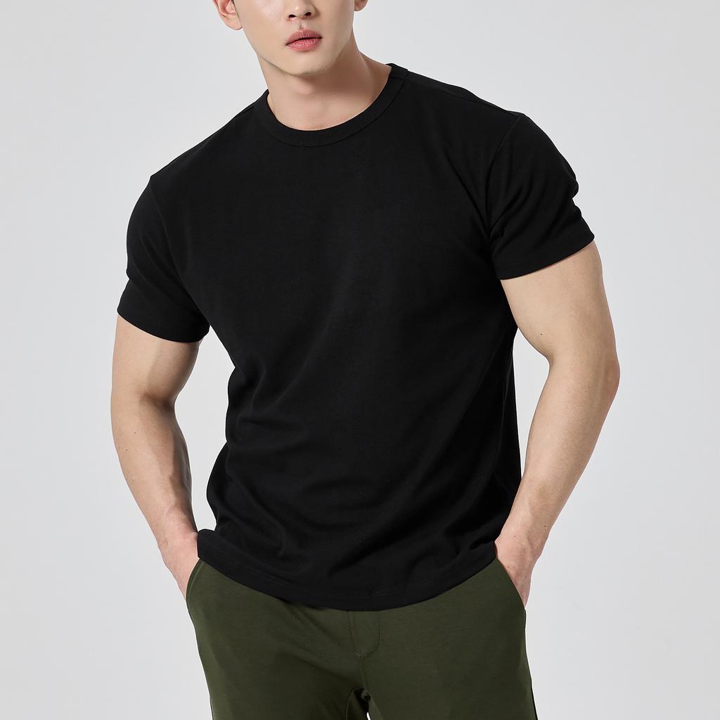 Summer Heavy Cotton Loose Round Neck T-Shirt Short Sleeve Men'S Student Couple Casual Versatile Cheap