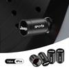 4Pcs Anti-Rust Leak-Proof Metal Tire Valve Caps for Renegade Wrangler Grand Cherokee Compass Patriot Auto Accessory