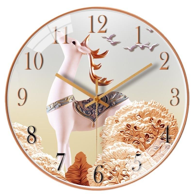 8-inch 20cm household living room wall clock simple silent clock creative clock without punching wall hanging