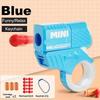 Mini Pistola Giocattolo Gioco Sportivo Portachiavi Decompressione Lanciatore Modello Portachiavi per Ragazzi Adulti Accessori Borsa Regalo