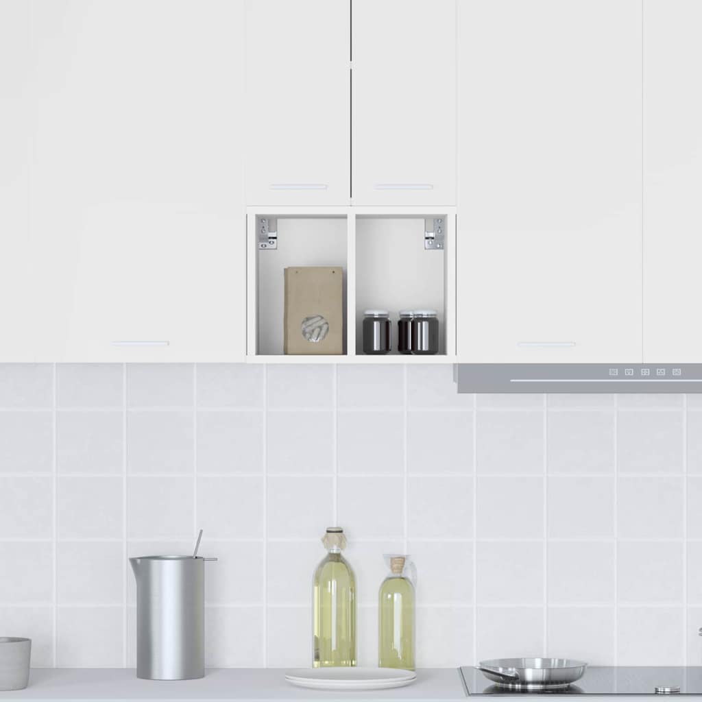 Wall Mounted Cabinet with Storage White 30 X 29.5 X 40 Cm Particleboard