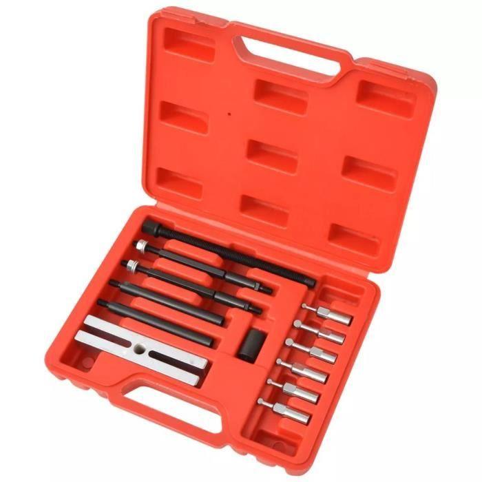 Extracteur de roulements - vidaXL - Kit d'extracteurs de petit insert 16 pièces - Acier - Noir - Durable
