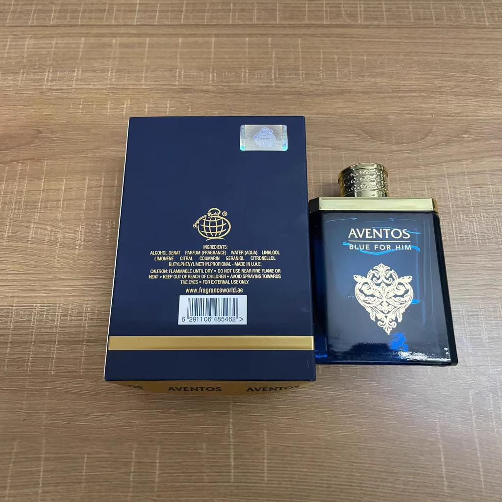 AVENTOS BLUE FOR HIM Pánský parfém, Populární dřevitá vůně z Dubaje, Dlouhotrvající vůně, Arabský dovoz, 100 ml méně