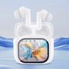 1 Pair Wireless Earphone with Smart Touch Screen Case Noise Canceling HiFi Sound Bluetooth-compatible 5.4 Earbuds Sports Running Headphone Earpiece