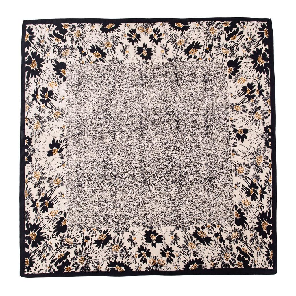 Mulberry silk scarf  new retro winter beautiful ginkgo printing four seasons shawl sunscreen dual-purpose