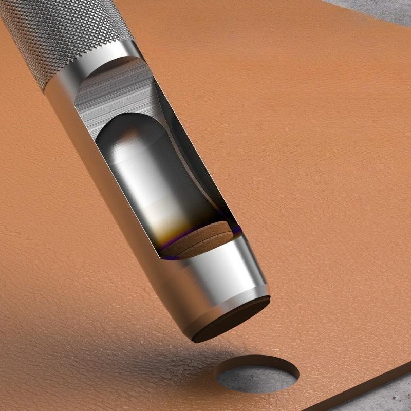 Leather Punch Solid High Carbon Steel Anti-fall Smash-resistant for Belts Bags Screws Punching Holes