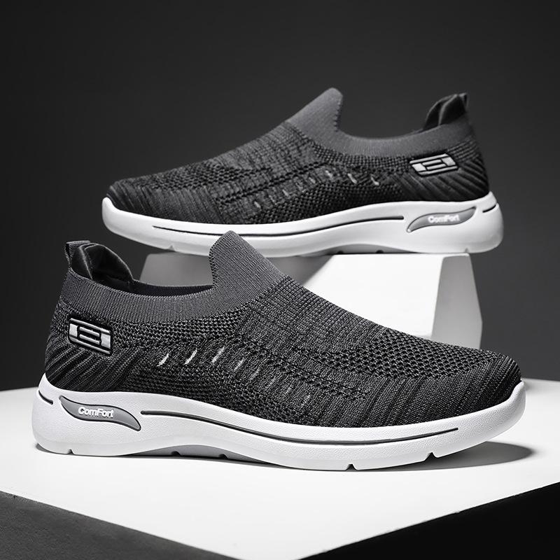 Men's Shoes Mesh Breathable Casual Soft-soled Single Shoes Autumn Men's Cloth Shoes Shoes