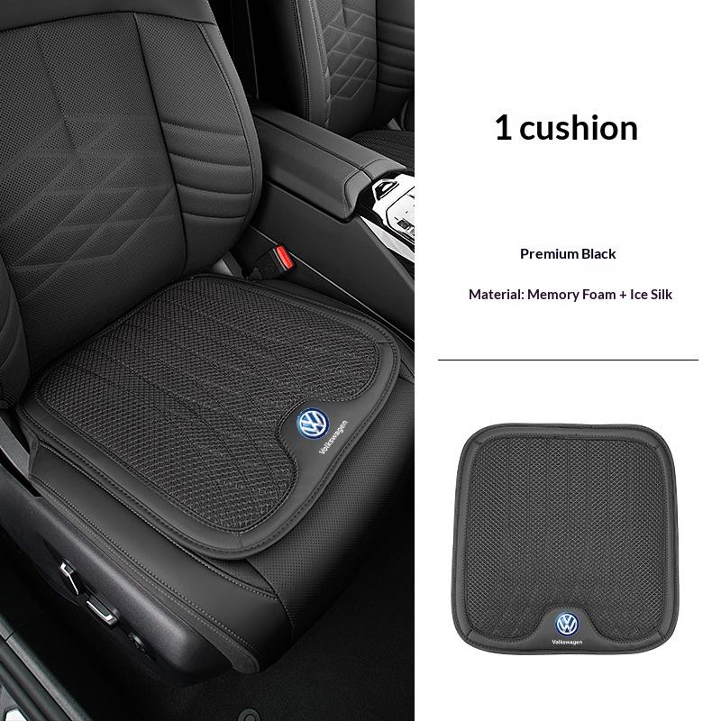 Volkswagen leather headrest ice silk breathable fabric for VW Golf 8 id3 T-roc Passat B8 GTI neck pillow cushion seat cushion