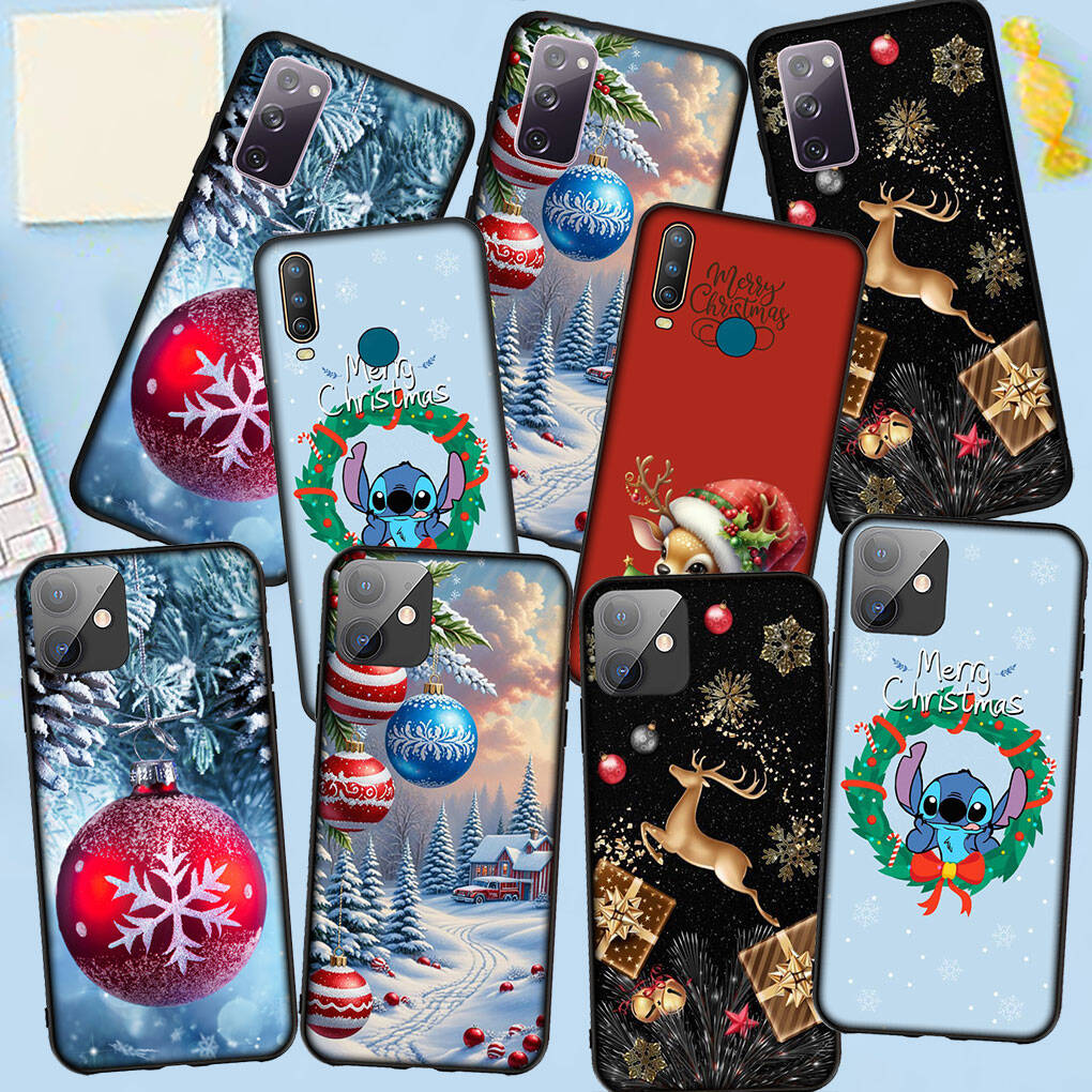 Phone Case for Samsung Galaxy S25 S23 S22 S24 Ultra FE A05 A06 A15 A16 A36 A37 A35 A54 A55 A56 A57 A25 A26 A53 A17 A52 Gift Merry Christmas Deer Cover