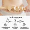 Masseur anti-cellulite - tuuli - rouleau de massage en bois - drainage lymphatique - 40x5 cm - mixte