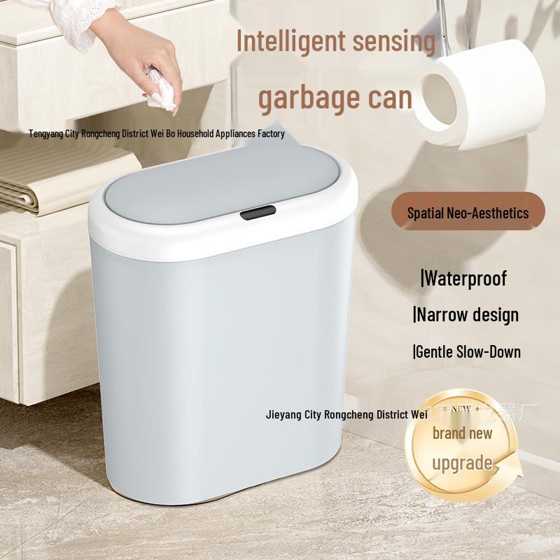 Automatischer Smart-Sensor-Mülleimer mit Deckel für Küche, Bad und Mülltrennung
