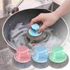 1PC Wire Ball Brush With Long Handle Pan Cleaning Brush Dish Handle Washing Brush Stainless Steel Wire Ball Kitchen Cleaner