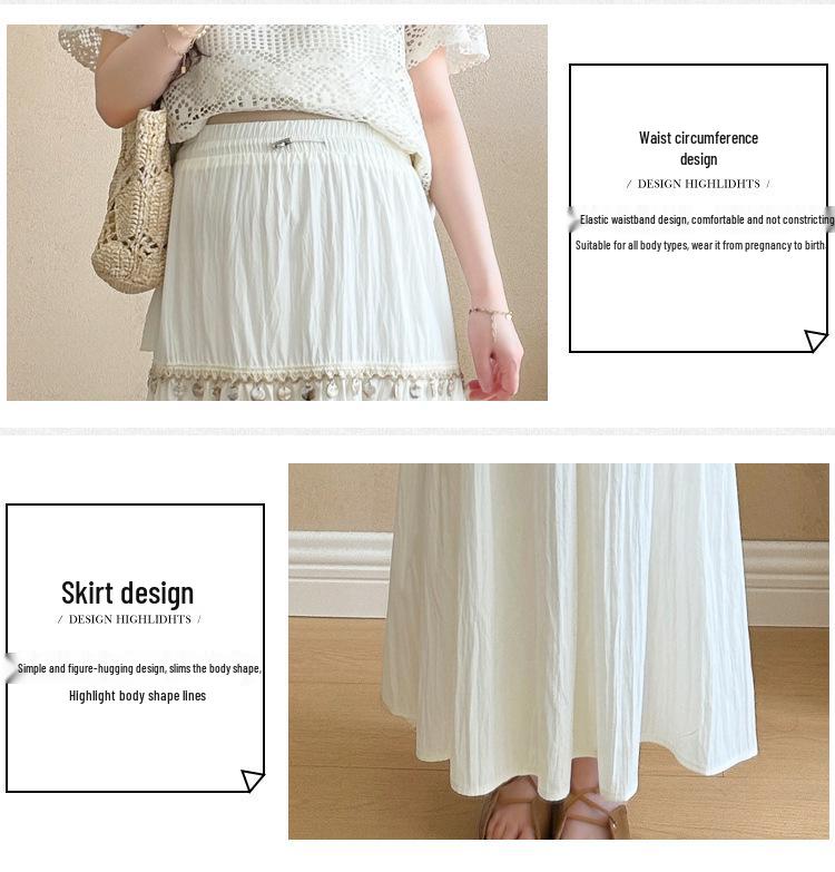 Maternity 2026 Bohemian Short-Sleeve Loose Shirt Set for Women M