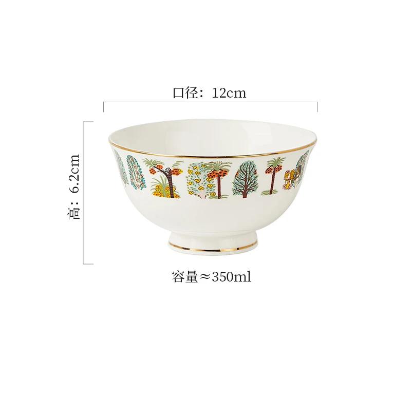 Light Luxury Unique Ceramic Plates High End Restaurants Steak Plate Afternoon Tea Desserts Coffee Cups Home Soup Plate Tableware