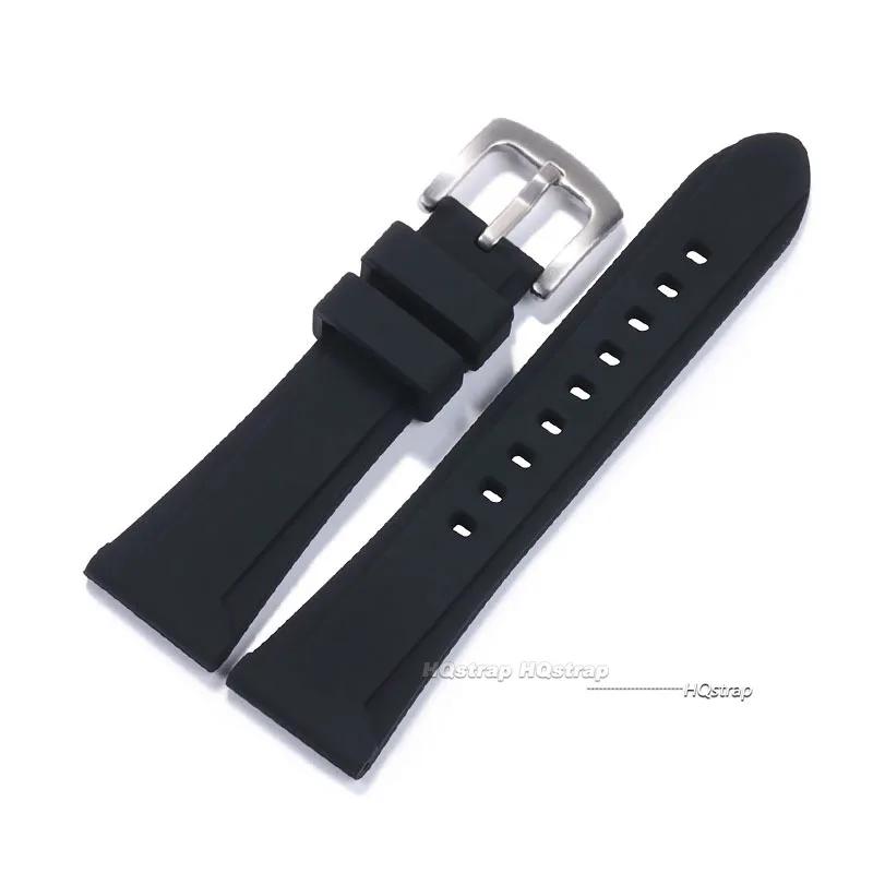 

Soft Silicone Watchband for Panerai Strap 22mm 24mm 26mm Rubber Watch Band for Seiko Men Women Sport Replacement Bracelet 26mm&no logo