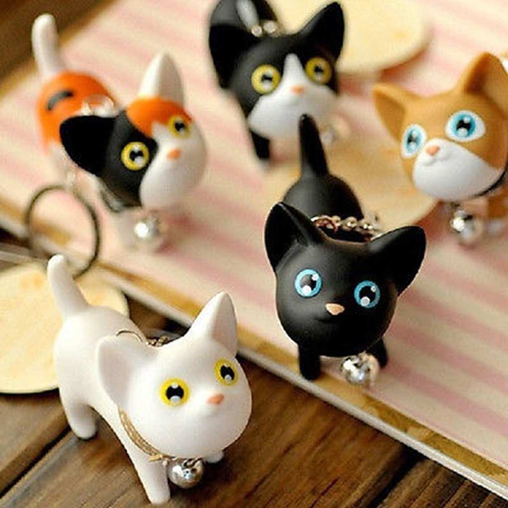 Amoureux Mignon Sacs à Main Pendentif Jouet Enfant Cadeau Porte-clés Chat Chaton Porte-clés
