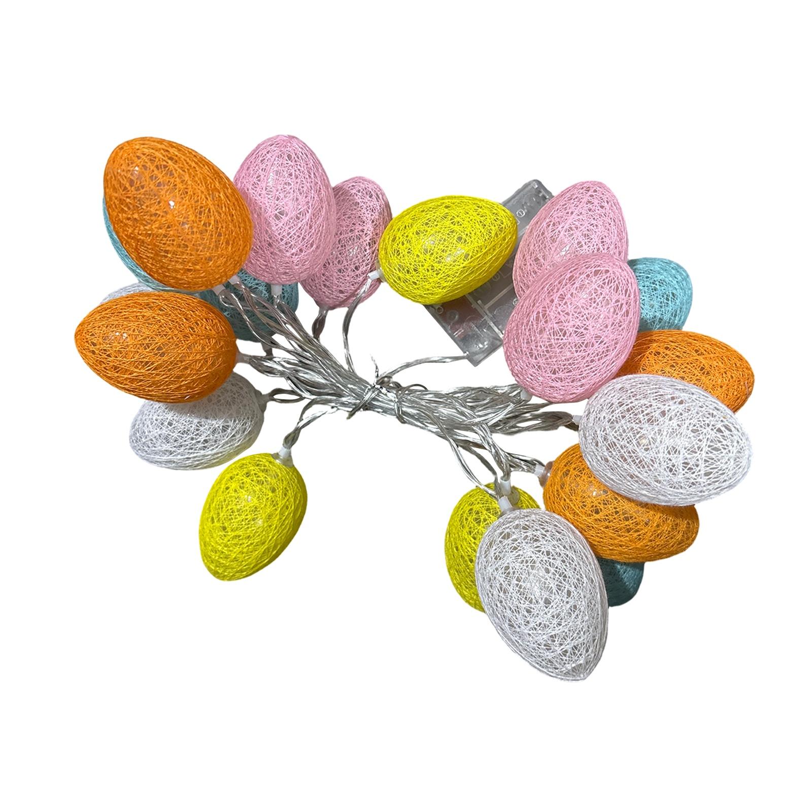 Led Colored Lights, Easter Decoration Light Strings, Cotton Thread Eggs, Holiday Creative Light Strings, Party Funny Night Lights, Atmosphere Lights